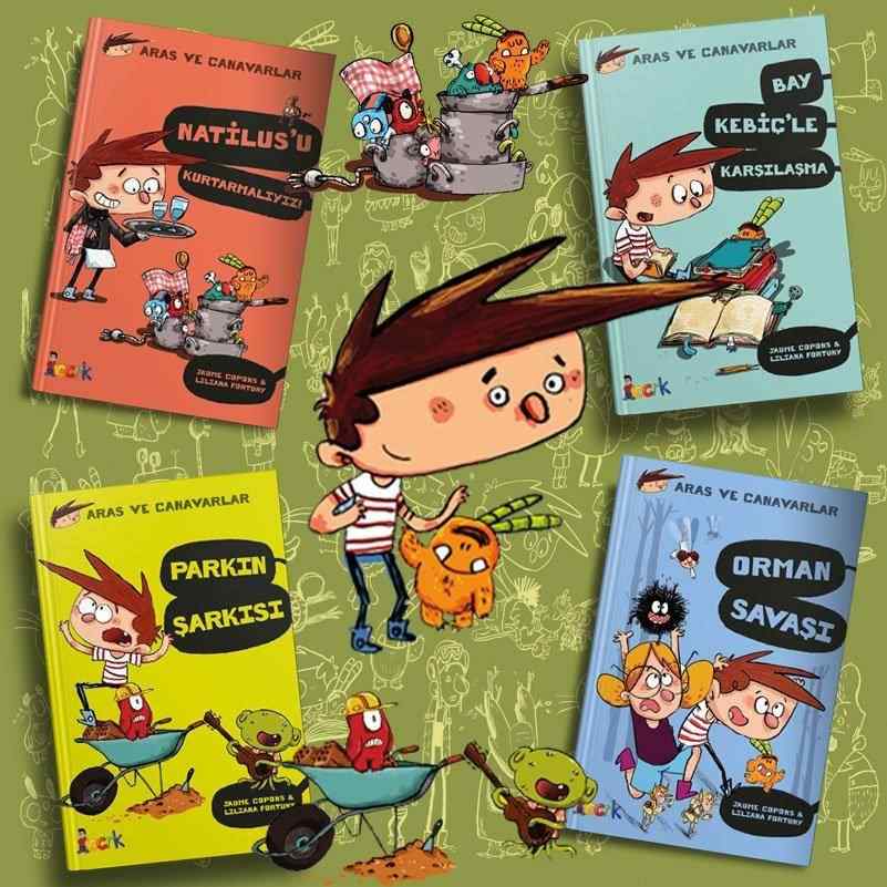 ARAS VE CANAVARLAR KİTAP SETİ ( 8 Yaş ve Üzeri ) - 4 kitap