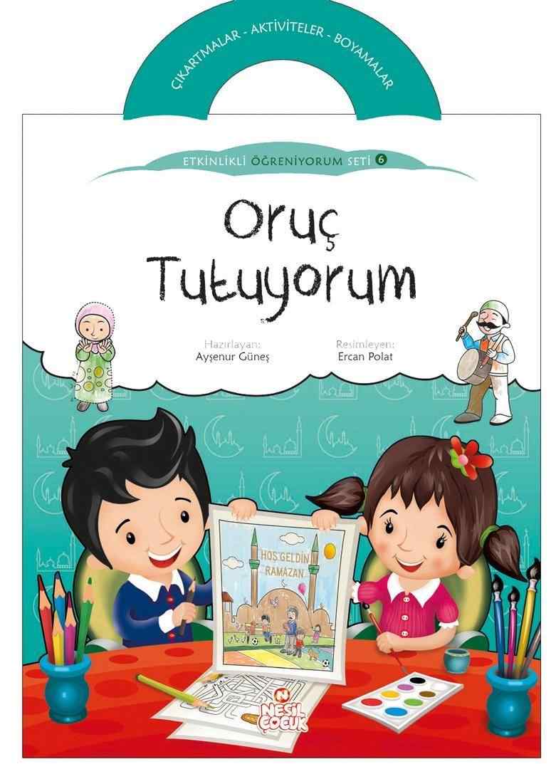 ETKİNLİKLİ ÖĞRENİYORUM SETİ 6 KİTAP (ÇIKARTMA,BOYAMA,ETKİNLİK)