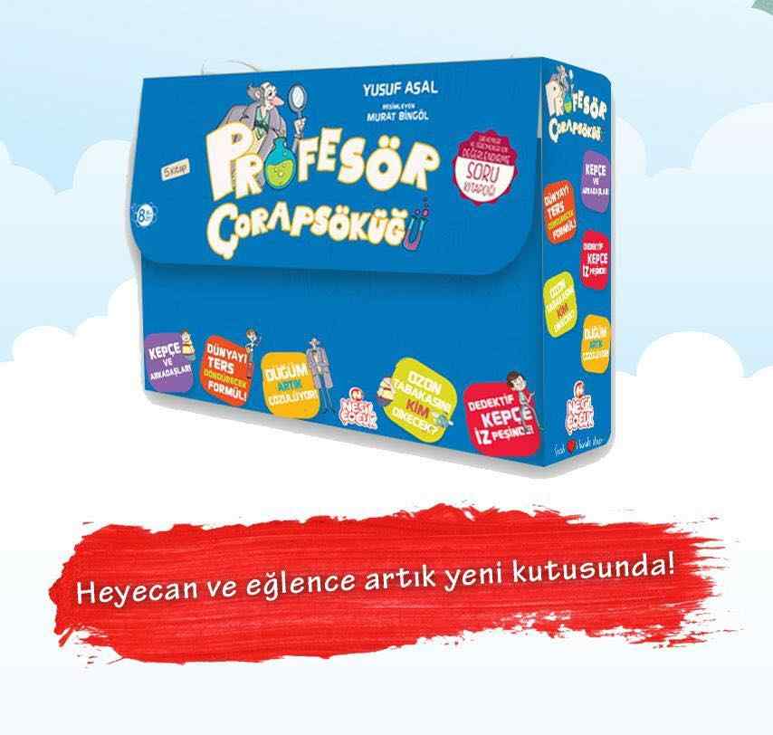 PROFESÖR ÇORAPSÖKÜĞÜ KİTAP SETİ / YUSUF ASAL (8 Yaş ve Üzeri)- 5 kitap