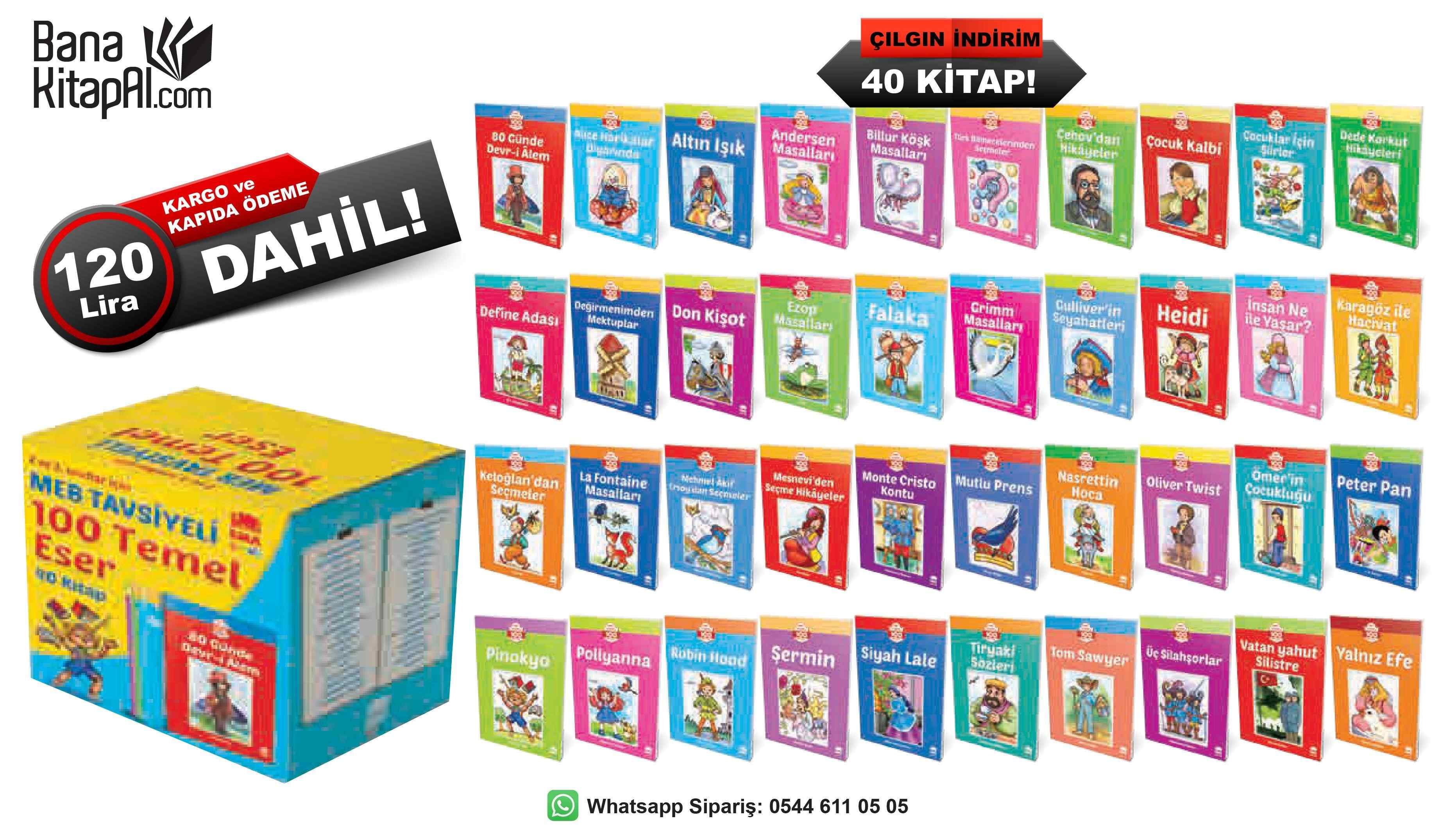 MEB Tavsiyeli 100 Temel Eser (40 Kitap Takım) - Ema Kitap