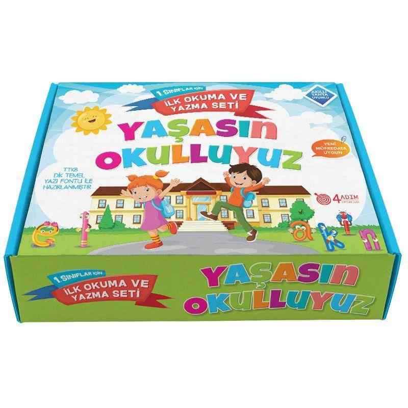 İlk Okuma Ve Yazma Seti (Yaşasın Okulluyuz) / 4 Adim Yayınları