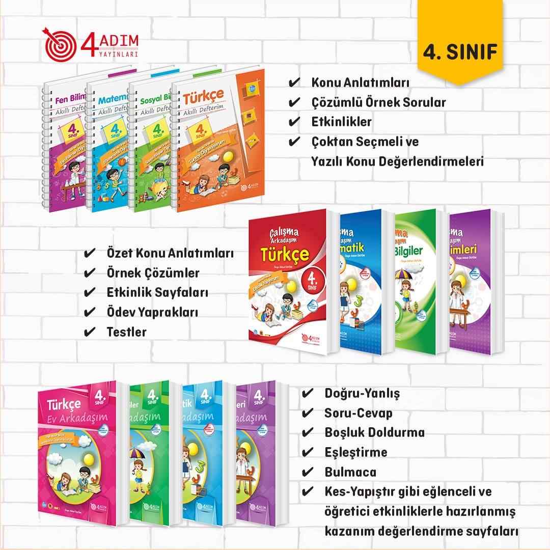 Akıllı Defterim/Çalışma Arkadaşım/Ev Arkadaşım (4.Sınıf)