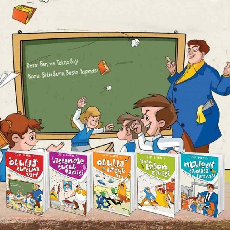 Cilgin Hademe Kitap Serisi 5 Kitap 10 Yas Ve Uzeri 65 Tl Yerine 45 Tl