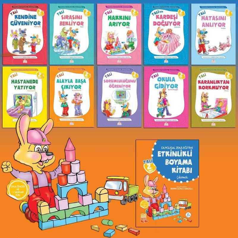 Oykulerle Duygusal Zeka Egitimi Serisi Tali 2 Set 3 7 Yas Etkinlikli Boyama Kitabi 10 Kitap 60 Tl Yerine 42 Tl