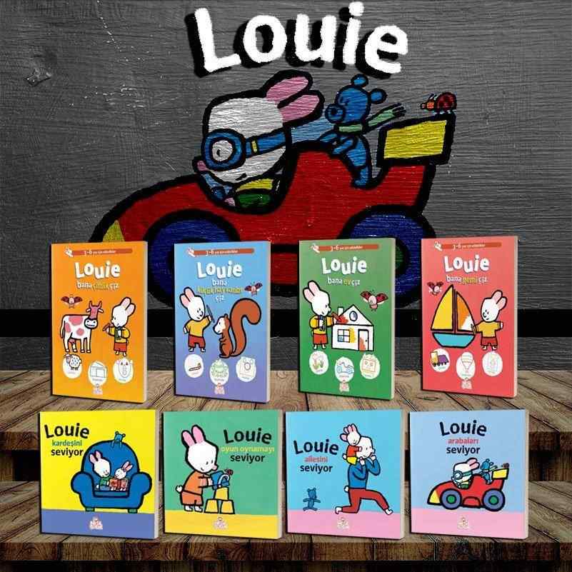 Louie Kitap Seti Okul Oncesi Ve 1 Siniflar Icin 8 Kitap 50 Tl Yerine 30 Tl