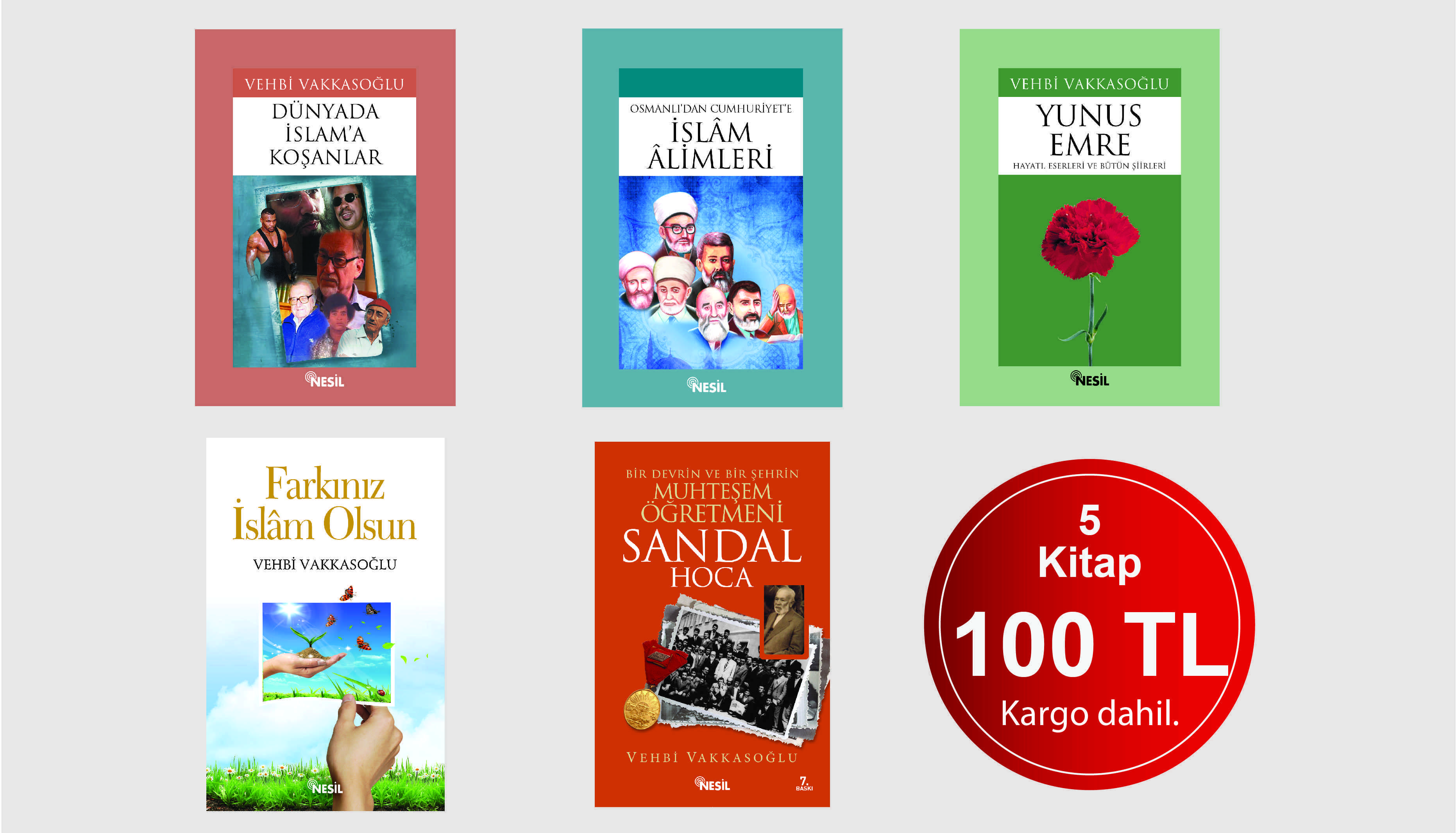 Vehbi Vakkasoglu Kitap Seti 5 Kitap