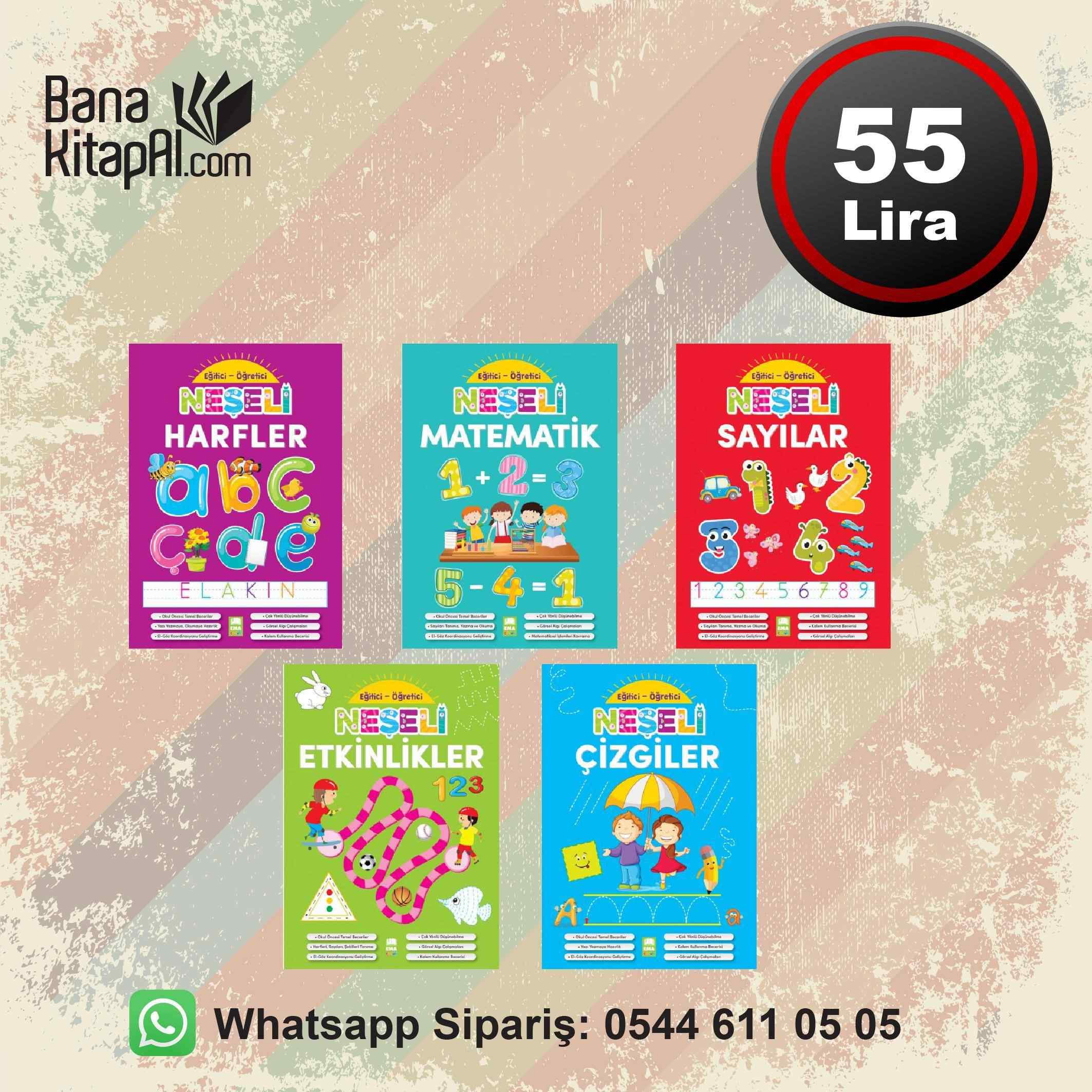 Neseli Etkinlikler Seti 5 Kitap Okul Oncesi
